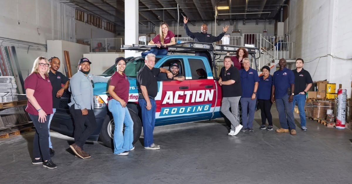 The Action Roofing crew